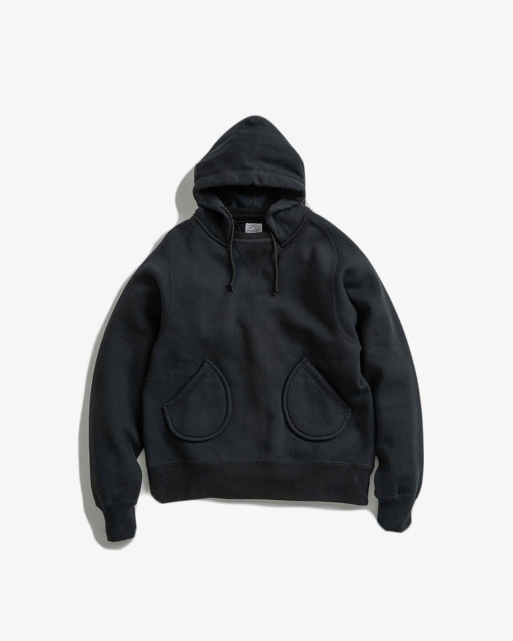 AZUMA TUBE FLEECE AFTER HOODS（BLACK）