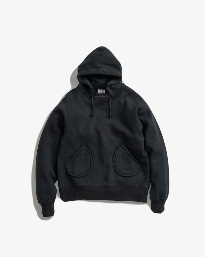 AZUMA TUBE FLEECE AFTER HOODS（BLACK） R243-0401