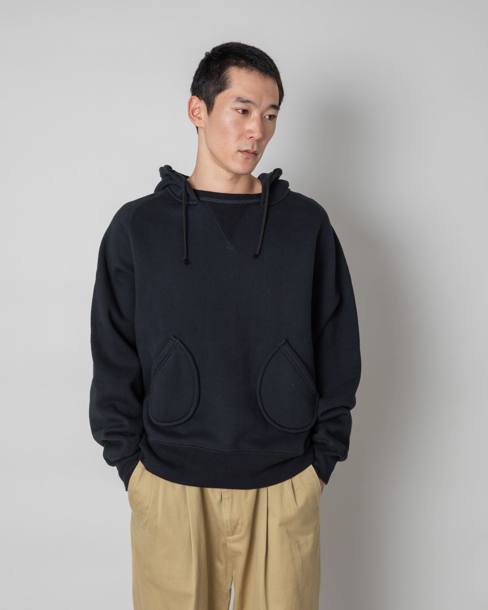 AZUMA TUBE FLEECE AFTER HOODS（BLACK） R243-0401 – RIDING HIGH