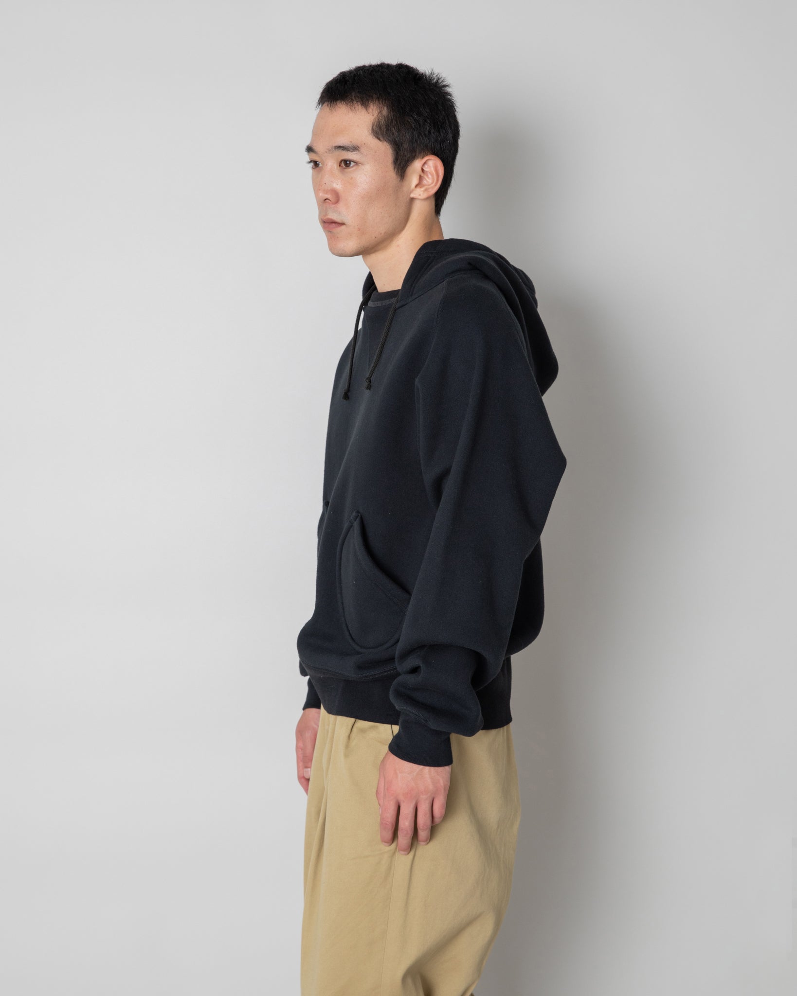 AZUMA TUBE FLEECE AFTER HOODS（BLACK） R243-0401 – RIDING HIGH