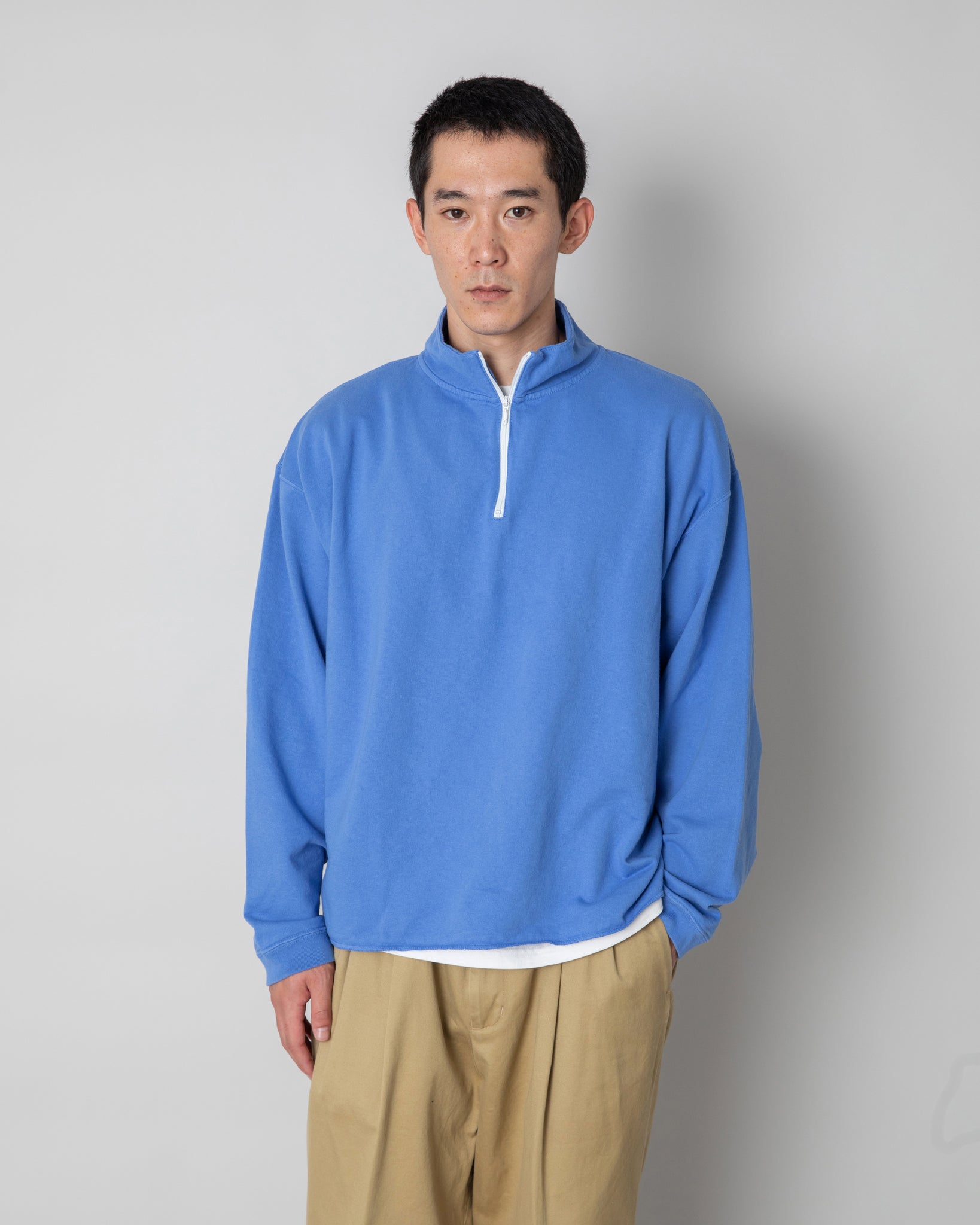 LIGHT WEIGHT HALFZIP LONG SWEAT R253-0301 – RIDING HIGH