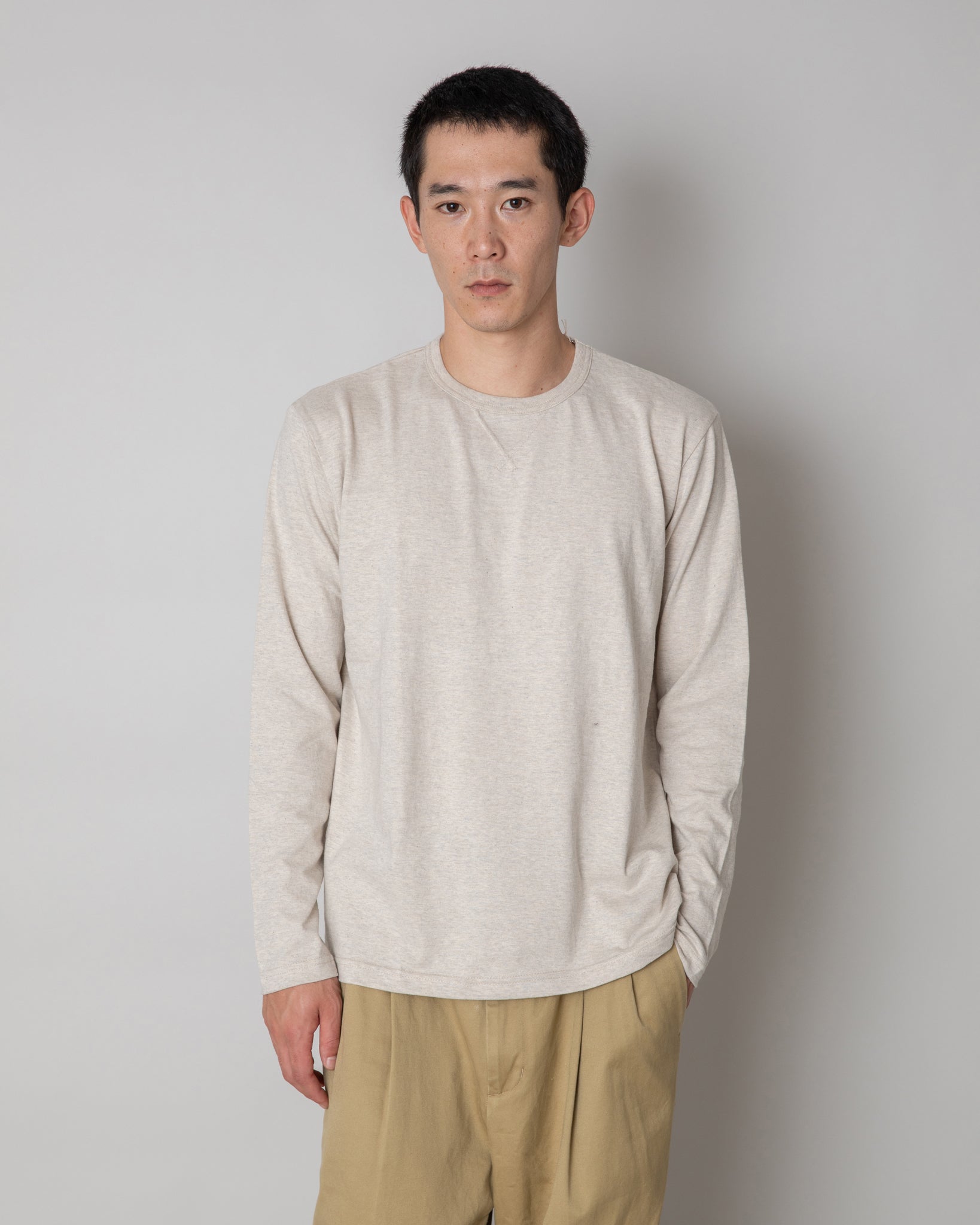 AZUMA TUBE JERSEY CUSTOM LW L/S TEE R185-0102B