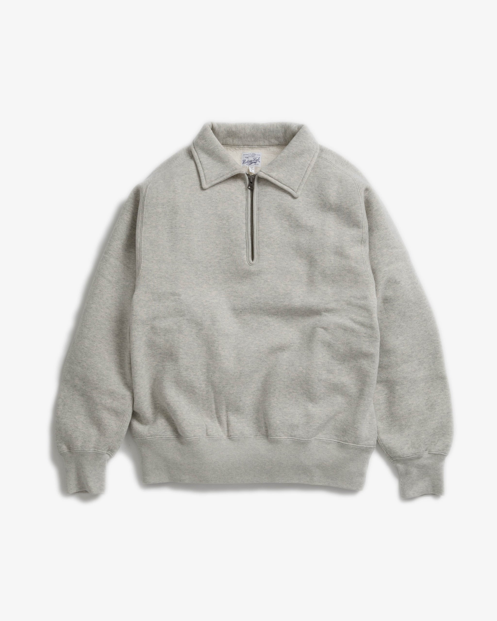 ★MAINBOOTH★Hillside Fleece Zip-Up(CREAM)★正規品/直送料込 AZUMA TUBE FLEECE HALFZIP SWEAT – RIDING HIGH