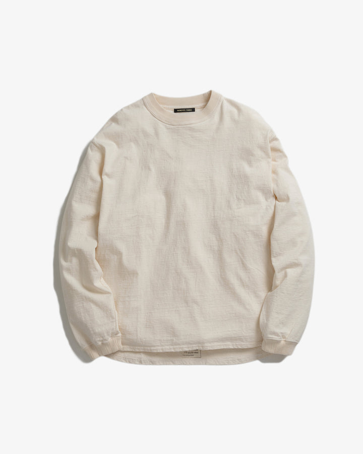 NON DYED JERSEY L/S TEE - 14/- UPCYCLE JERSEY