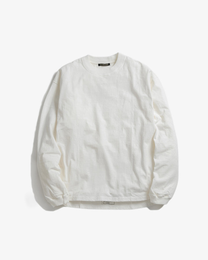 NON DYED JERSEY L/S TEE - 14/- UPCYCLE JERSEY  N245-0101