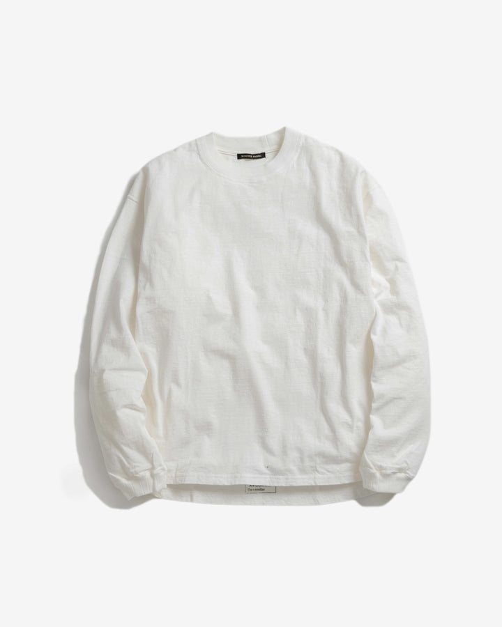 NON DYED JERSEY L/S TEE - 14/- UPCYCLE JERSEY