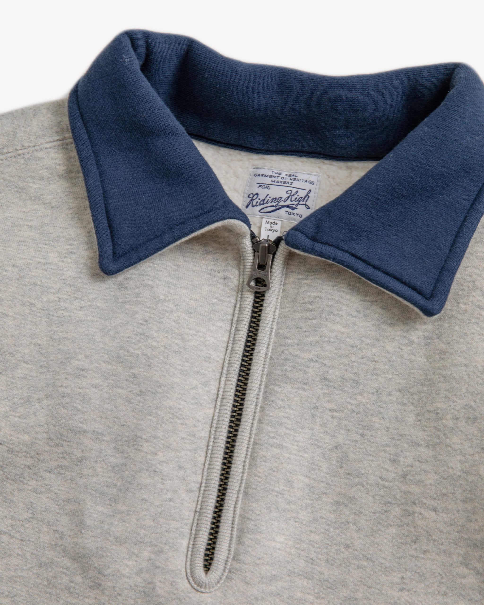 AZUMA TUBE FLEECE HALFZIP SWEAT – RIDING HIGH