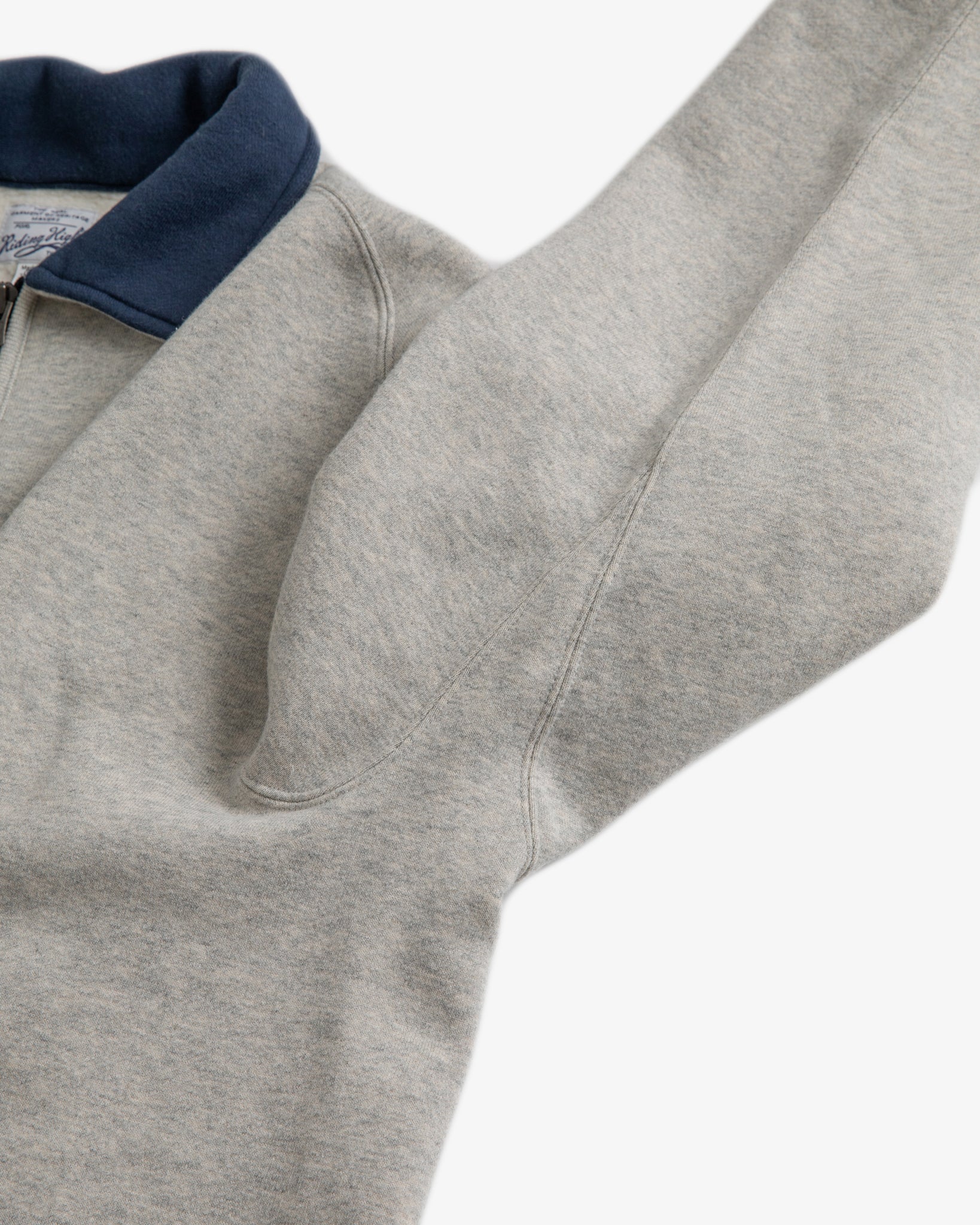 AZUMA TUBE FLEECE HALFZIP SWEAT （GRAY / NAVY）R235-0302 – RIDING HIGH