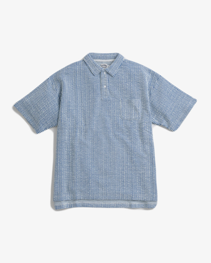 SEERSUCKER JERSEY BIG POLO  H245-0201