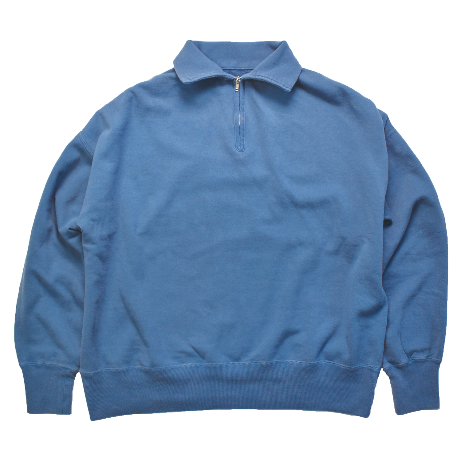 DUSTY COLOR FLEECE HALF ZIP SWEAT - R235-0303 – RIDING HIGH