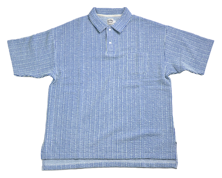 H245-0201 SEERSUCKER JERSEY BIG POLO