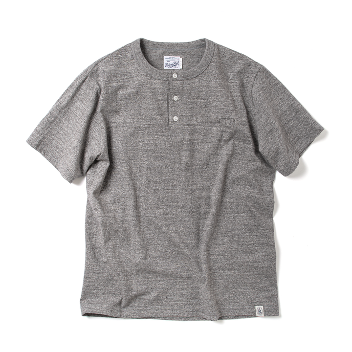 AZUMA TUBE JERSEY HENLEY S/S TEE R185-0202B