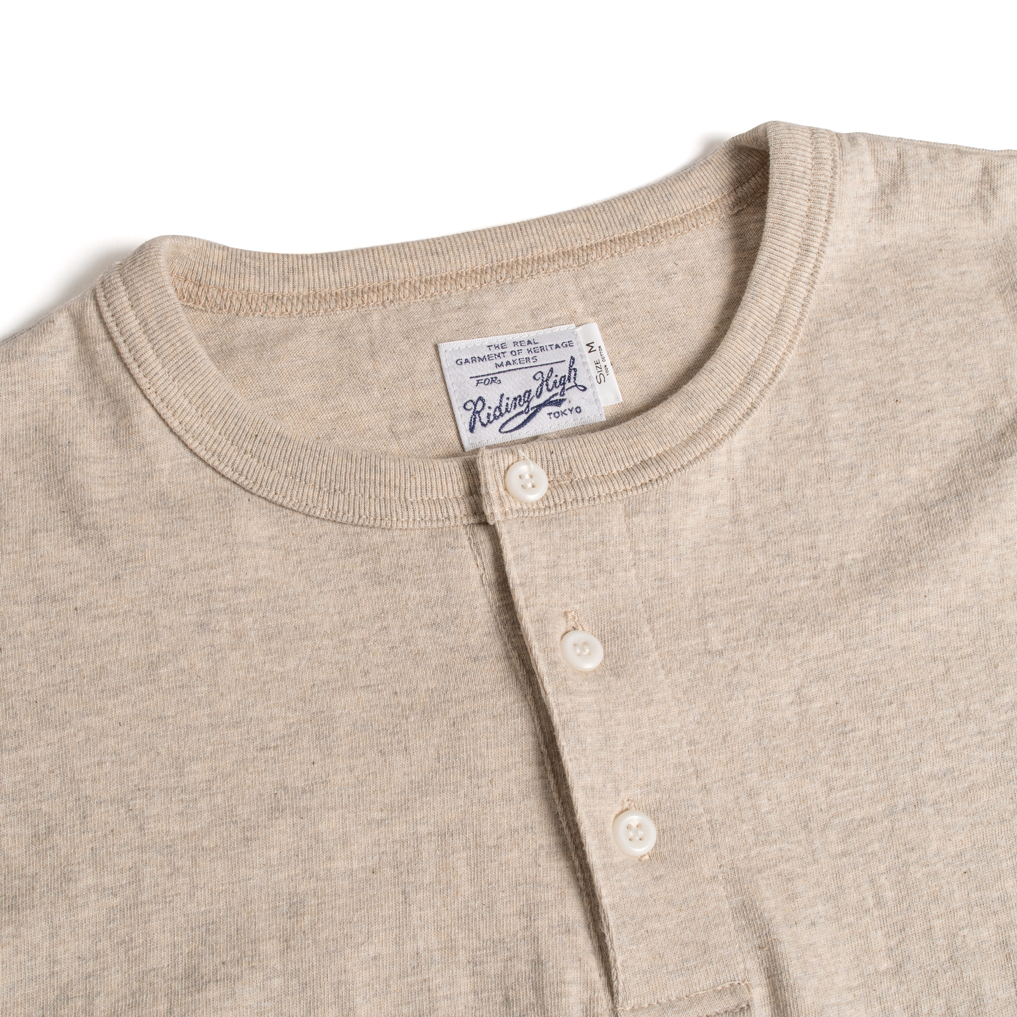 RUDE GALLERY WIDE HENLEY NECK HS 美品 CUSTOM LW HENLEY L/S TEE - R185-0201B – RIDING HIGH